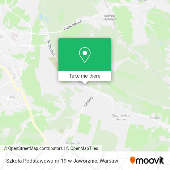 Szkoła Podstawowa nr 19 w Jaworznie map