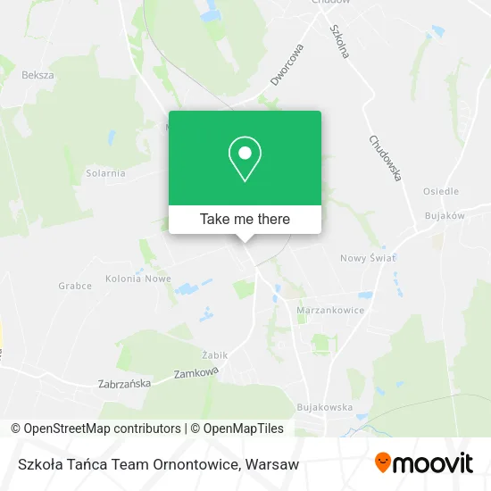 Карта Szkoła Tańca Team Ornontowice