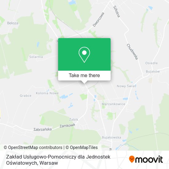 Zakład Usługowo-Pomocniczy dla Jednostek Oświatowych map