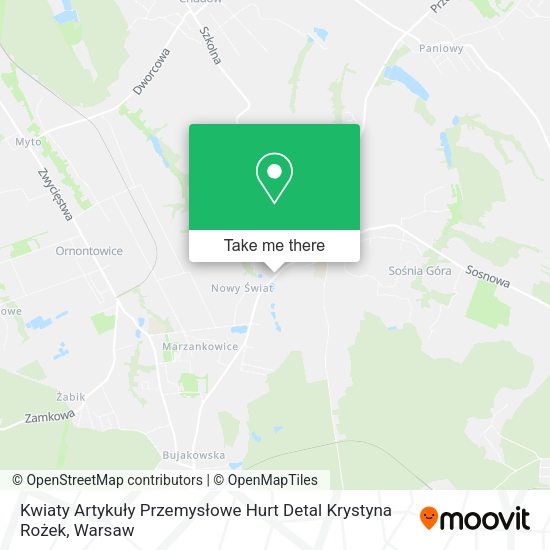 Kwiaty Artykuły Przemysłowe Hurt Detal Krystyna Rożek map