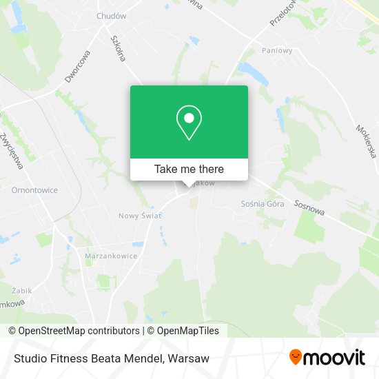 Studio Fitness Beata Mendel map