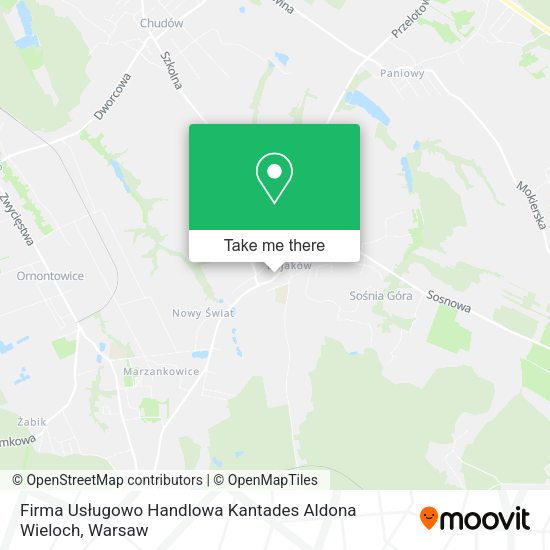 Firma Usługowo Handlowa Kantades Aldona Wieloch map