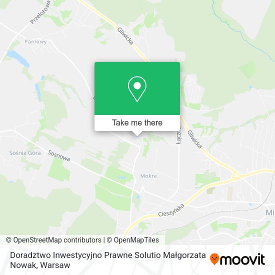 Doradztwo Inwestycyjno Prawne Solutio Małgorzata Nowak map