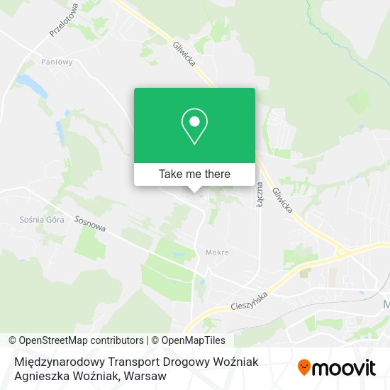 Międzynarodowy Transport Drogowy Woźniak Agnieszka Woźniak map