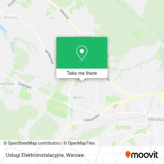 Карта Usługi Elektroinstalacyjne
