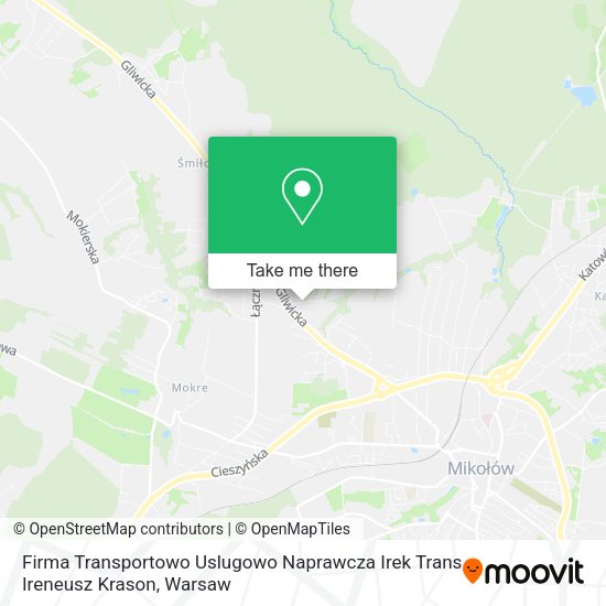 Firma Transportowo Uslugowo Naprawcza Irek Trans Ireneusz Krason map