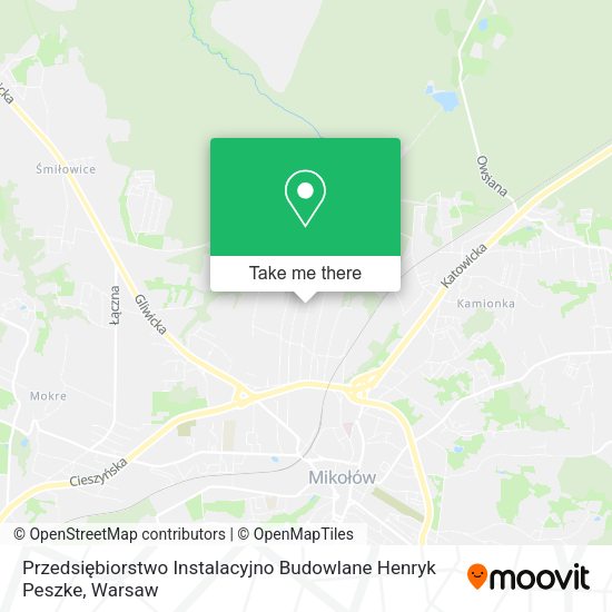 Карта Przedsiębiorstwo Instalacyjno Budowlane Henryk Peszke