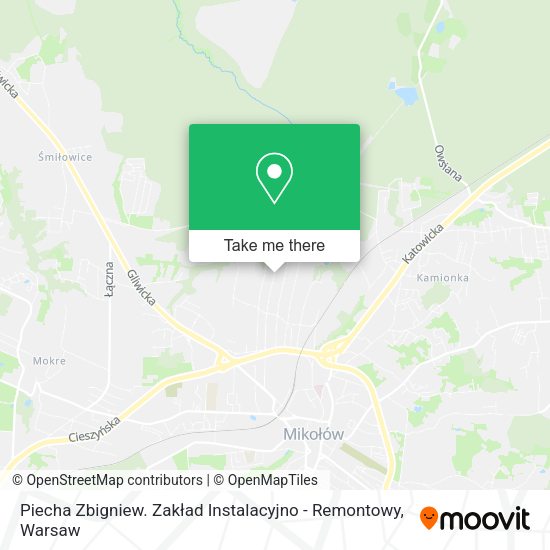 Piecha Zbigniew. Zakład Instalacyjno - Remontowy map