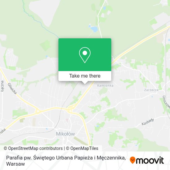 Parafia pw. Świętego Urbana Papieża i Męczennika map