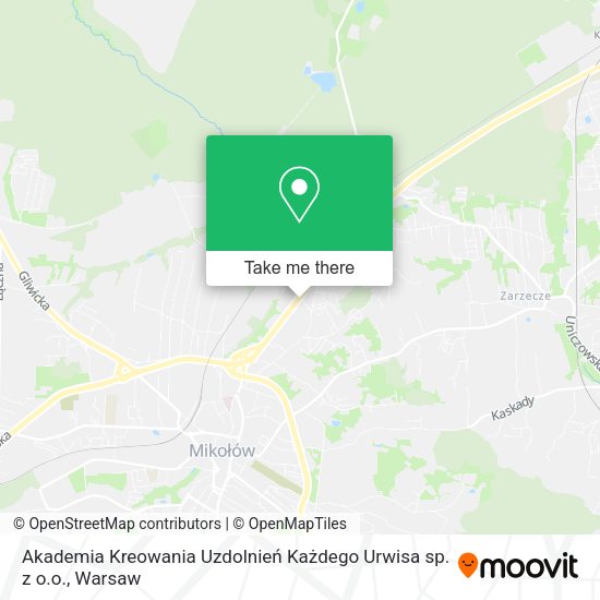 Akademia Kreowania Uzdolnień Każdego Urwisa sp. z o.o. map