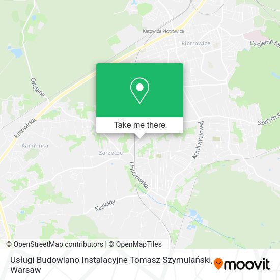 Usługi Budowlano Instalacyjne Tomasz Szymulański map