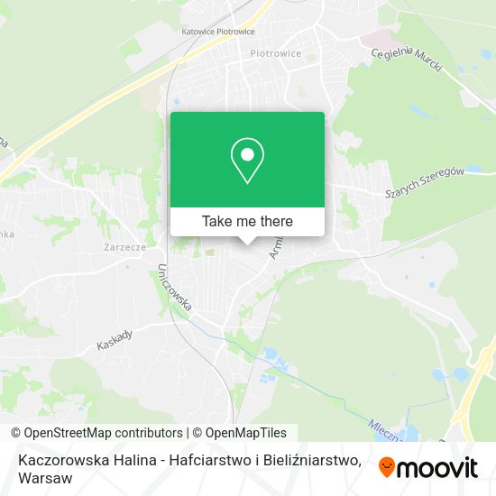 Kaczorowska Halina - Hafciarstwo i Bieliźniarstwo map