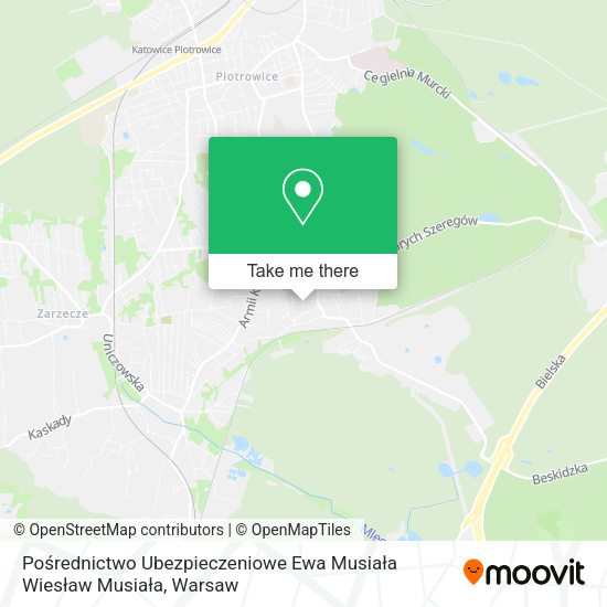 Pośrednictwo Ubezpieczeniowe Ewa Musiała Wiesław Musiała map