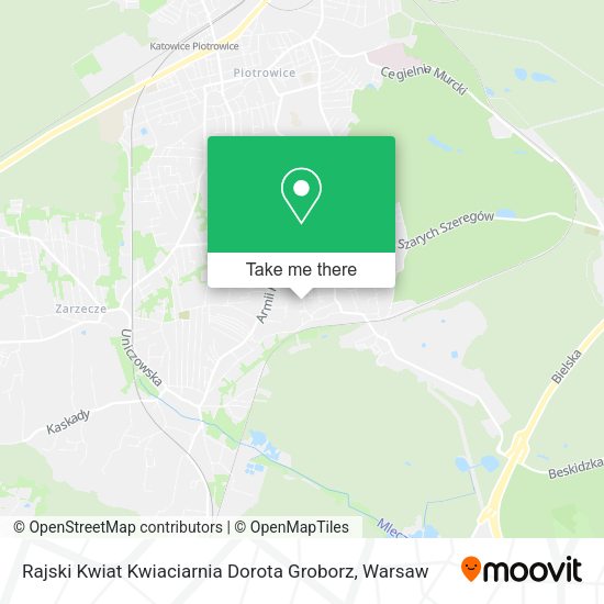 Rajski Kwiat Kwiaciarnia Dorota Groborz map