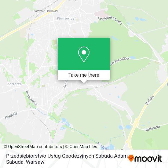 Przedsiębiorstwo Usług Geodezyjnych Sabuda Adam Sabuda map