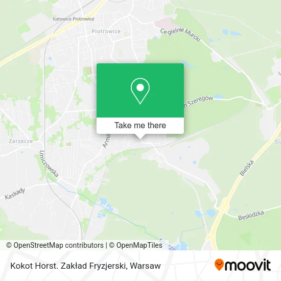 Kokot Horst. Zakład Fryzjerski map