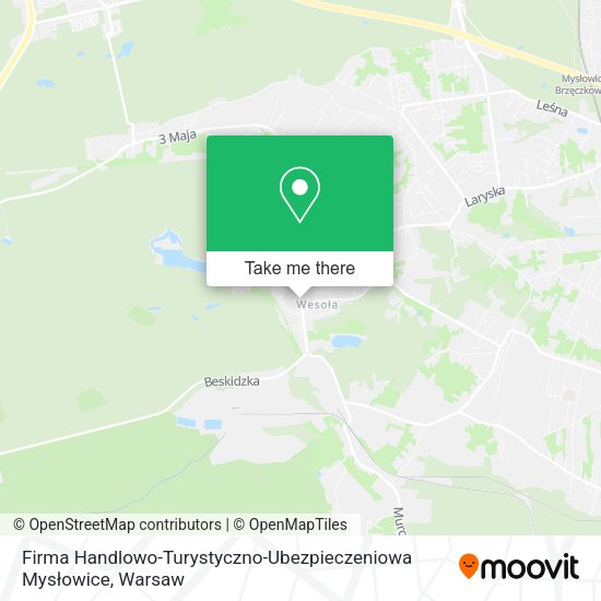 Firma Handlowo-Turystyczno-Ubezpieczeniowa Mysłowice map