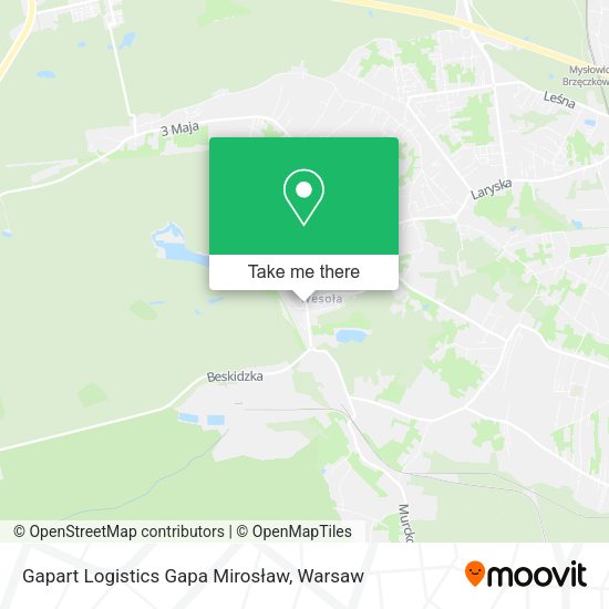 Gapart Logistics Gapa Mirosław map