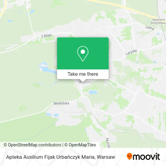 Карта Apteka Auxilium Fijak Urbańczyk Maria
