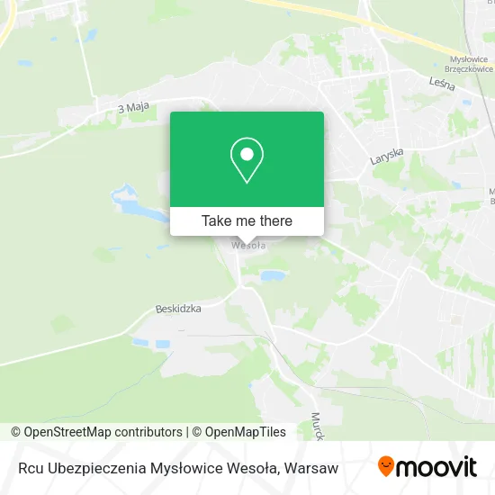 Карта Rcu Ubezpieczenia Mysłowice Wesoła