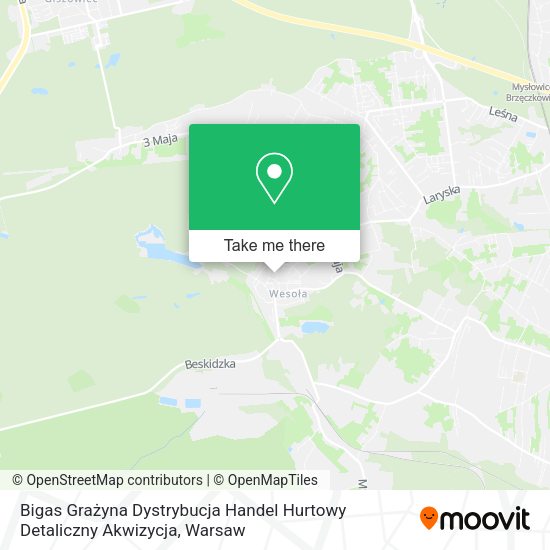 Bigas Grażyna Dystrybucja Handel Hurtowy Detaliczny Akwizycja map