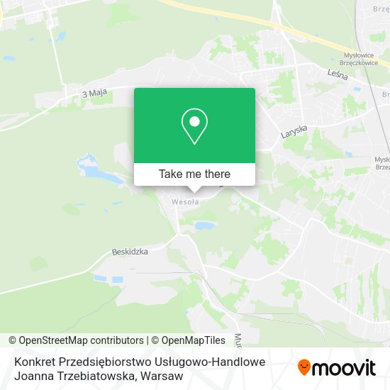 Konkret Przedsiębiorstwo Usługowo-Handlowe Joanna Trzebiatowska map