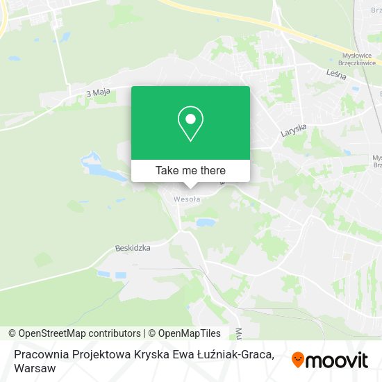 Pracownia Projektowa Kryska Ewa Łuźniak-Graca map