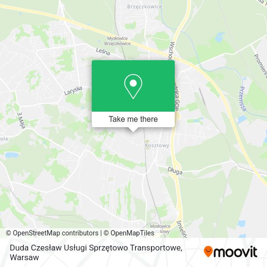 Duda Czesław Usługi Sprzętowo Transportowe map