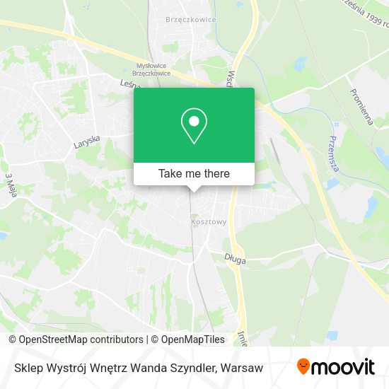 Sklep Wystrój Wnętrz Wanda Szyndler map