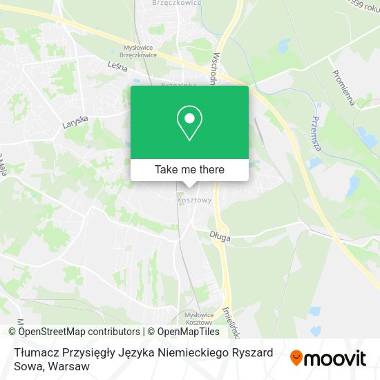 Tłumacz Przysięgły Języka Niemieckiego Ryszard Sowa map