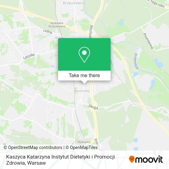 Kaszyca Katarzyna Instytut Dietetyki i Promocji Zdrowia map