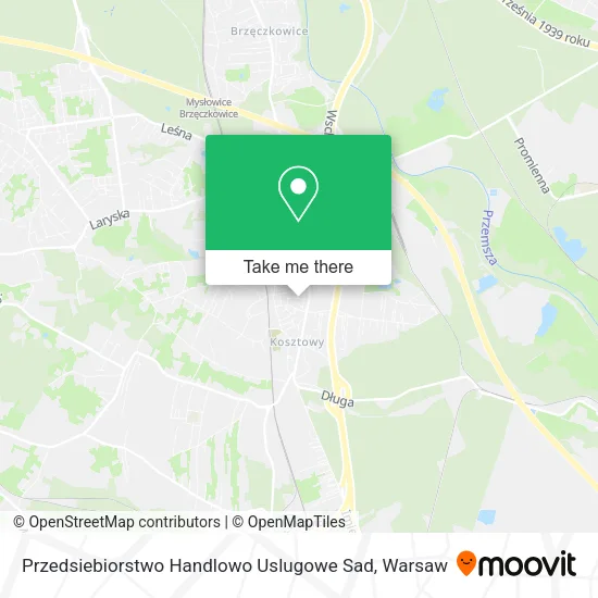 Карта Przedsiebiorstwo Handlowo Uslugowe Sad