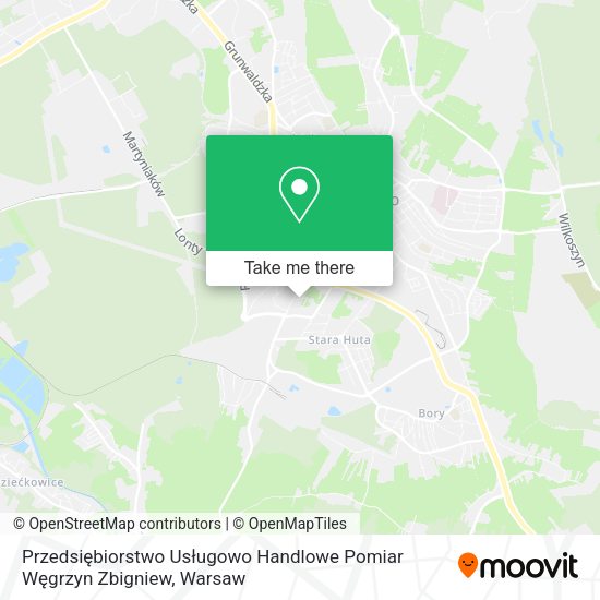 Przedsiębiorstwo Usługowo Handlowe Pomiar Węgrzyn Zbigniew map