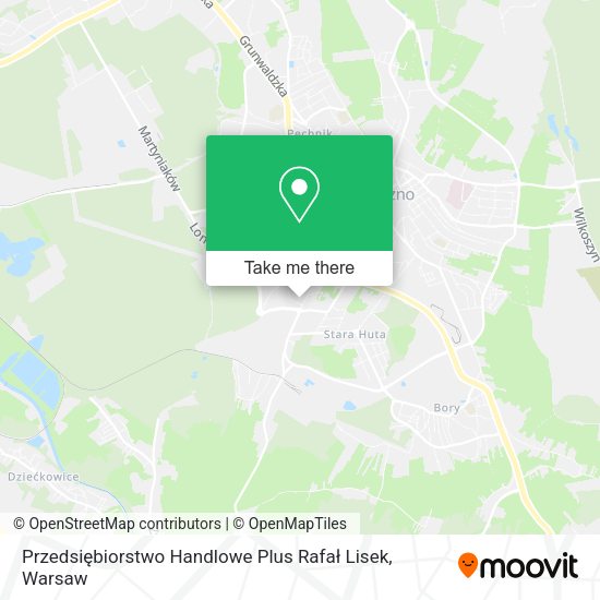 Przedsiębiorstwo Handlowe Plus Rafał Lisek map