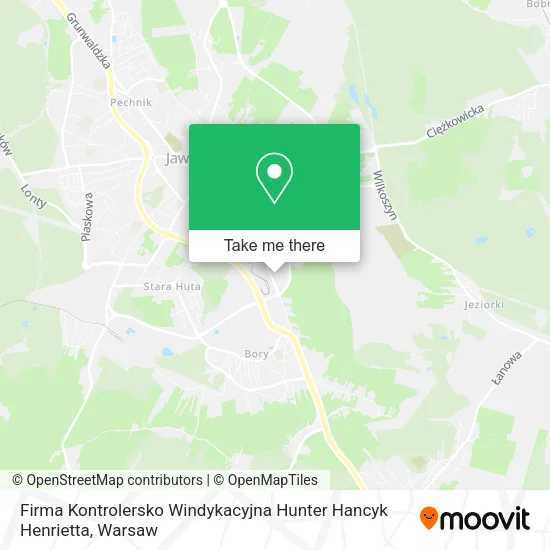 Карта Firma Kontrolersko Windykacyjna Hunter Hancyk Henrietta