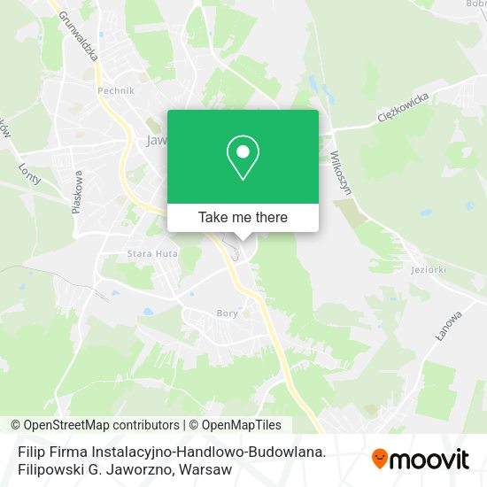 Filip Firma Instalacyjno-Handlowo-Budowlana. Filipowski G. Jaworzno map