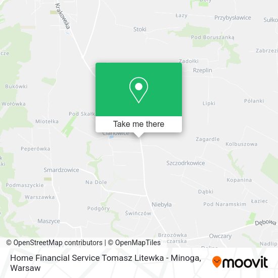 Home Financial Service Tomasz Litewka - Minoga map