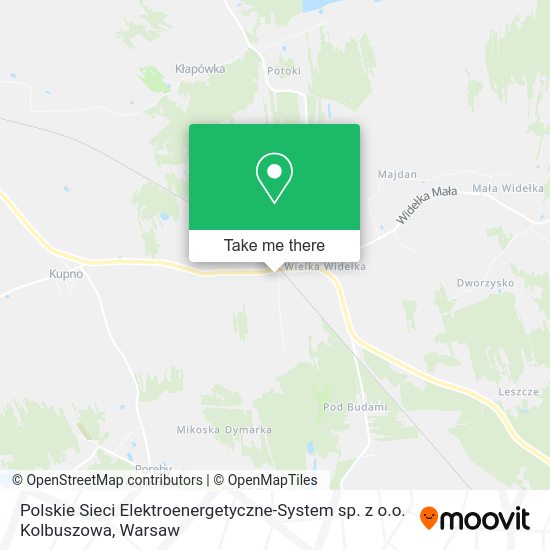 Polskie Sieci Elektroenergetyczne-System sp. z o.o. Kolbuszowa map