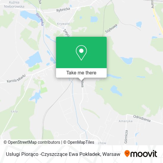 Usługi Piorąco -Czyszczące Ewa Pokładek map