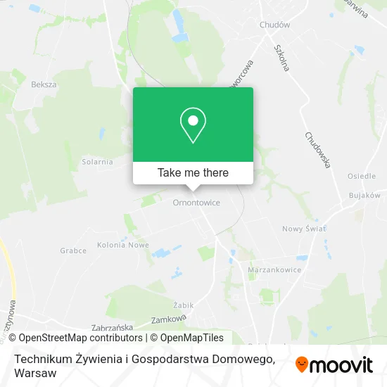 Карта Technikum Żywienia i Gospodarstwa Domowego