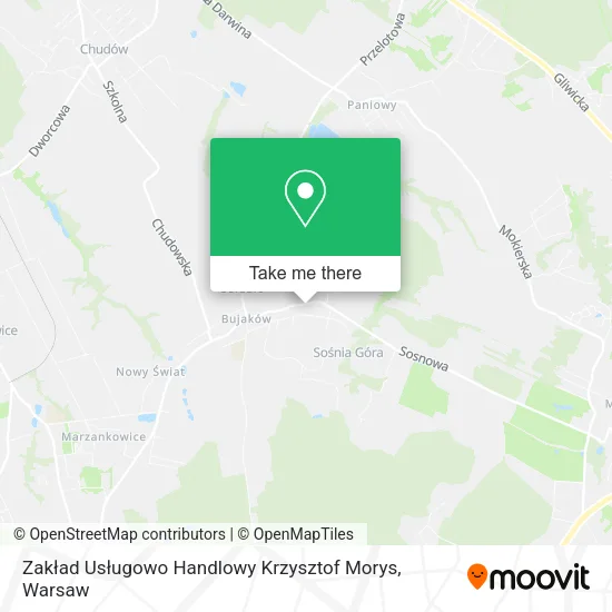 Карта Zakład Usługowo Handlowy Krzysztof Morys