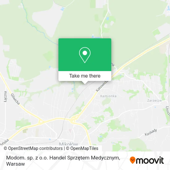 Карта Modom. sp. z o.o. Handel Sprzętem Medycznym