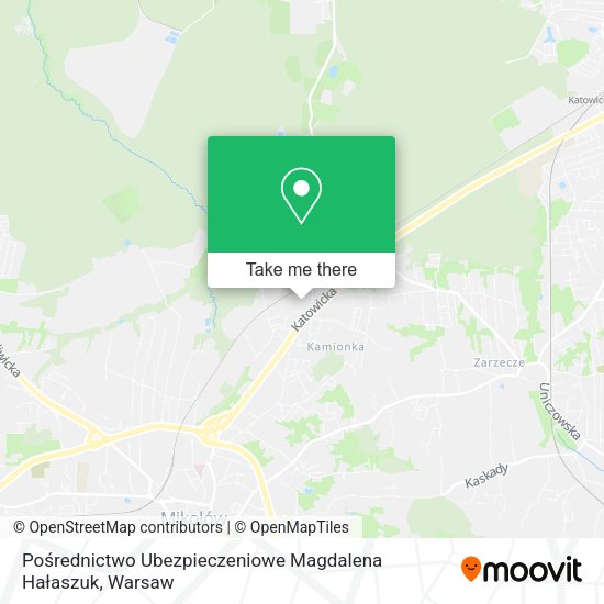 Pośrednictwo Ubezpieczeniowe Magdalena Hałaszuk map