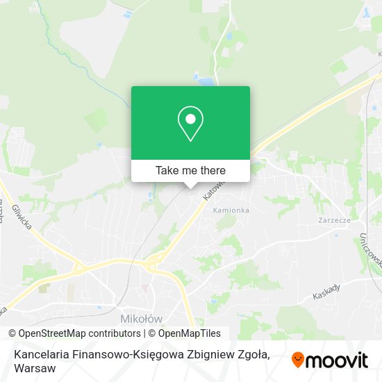 Kancelaria Finansowo-Księgowa Zbigniew Zgoła map