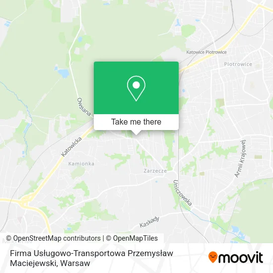 Карта Firma Usługowo-Transportowa Przemysław Maciejewski