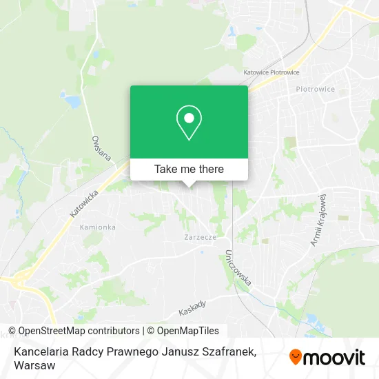 Карта Kancelaria Radcy Prawnego Janusz Szafranek