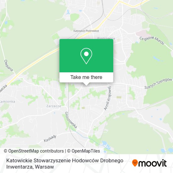 Katowickie Stowarzyszenie Hodowców Drobnego Inwentarza map