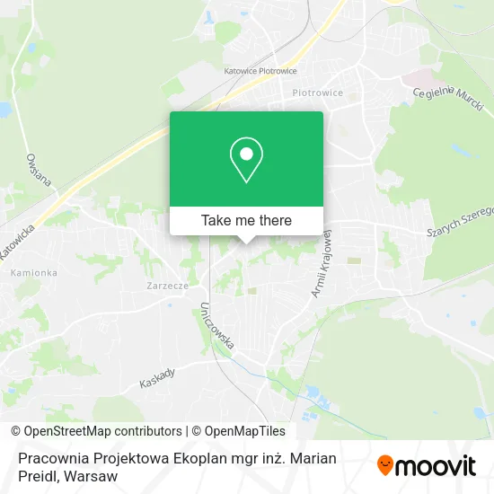Карта Pracownia Projektowa Ekoplan mgr inż. Marian Preidl