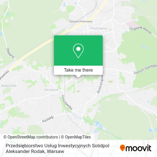 Przedsiębiorstwo Usług Inwestycyjnych Solidpol Aleksander Rodak map