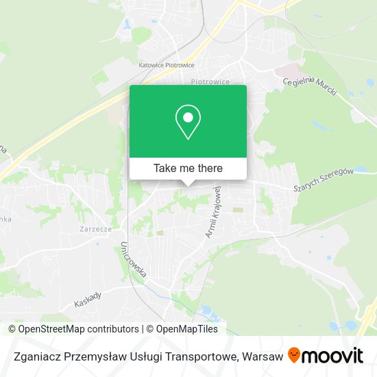 Zganiacz Przemysław Usługi Transportowe map